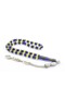 Mineli Kamçılı Ankle Length Yellow Navy Blue Velvet Tightening Amber Prayer Beads