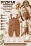Kids Collection Baby Boy Brown Gofre Salopet and Teddy Bear Patterned Bodysuit Set with Socks Gift 2-Piece Cotton Gardener Combination 0-3 Months / 3-6 Months / 6-9 Months