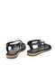 , Women's Genuine Leather Sandals 1411010Z401 Black - 5