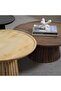 Anglea Coffee Table Set Of 3 Solid Wood - Brown Natural - 5