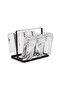 Faris 6-piece Glass Tumbler With Iron Stand 250ml - Clear - 3