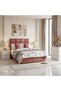 OLGA QUEEN BED VELVET PINK 160X200 CM