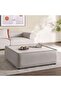 Dragonihide Ottoman- Grey - 2