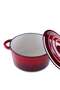 Glazura Enameled Cast Iron Cooking Pot 4l - Ombre Red - 8