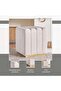 Ocrai Dressing Stool Upholstered- White - 7