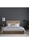 Polina Queen Bed Velvet Beige 160x200 Cm - 2