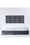 OLGA KING BED VELVET GREY 180X200 CM - 3