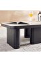 NEIL COFFEE TABLE SET OF 2 CERAMIC - BEIGE BLACK - 4
