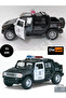2005 Hummer H2 Sut Police Pull Drop Die - Cast Openable Doors Collectible Metal Model Car - 4