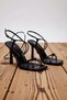 Women's Thin Heeled Square Toe Ankle Strap Sandals Functional Durable Quality