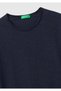 Men's Navy Blue 100% Cotton Regular Fit Crew Neck T-Shirt - 3