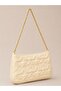 Cream Women's Star Embroidered Chain Strap Women's Shoulder Bag - 2