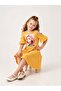 Girl's Short Sleeve Lycra Combed Cotton Printed Dress - 3