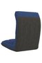 Scaun de podea pliabil, albastru, material textil - 5