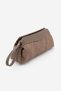 Women's Wicker Look Clutch & Portfolio Hand and Shoulder Bag with Internal Pocket Amarte Mink