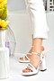 White Thick Platform Heeled Women's Shoes M282061509 - 3