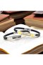 Lizard Patterned Steel Bracelet 3168Scb009 - 6