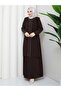 Plus size mother dress with stone sleeves - 7