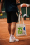 Tennis Pattern Cloth Bag - 3