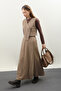 Dark Mink Double Breasted Vest Suit