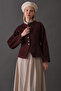 Pens Detailed Short Jacket Burgundy - 5