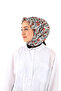 وشاح حريري بنمط الجانب الأسود - 2