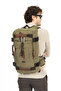 15.6" Canvas Fabric Backpack with Laptop Compartment, Mountaineering & Travel & Everyday Use, Multi-Compartment, Shoulder and Back Support - 2