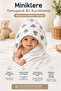 Koala Patterned Hooded Baby Towel 100% Cotton Newborn & 0-2 Years Old Hooded Baby Bath Towel - 3