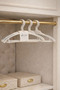 5-Piece Non-Slip Surface Hanger 40 cm – Cream Color Dress & Shirt Hanger Vch-7024 - 2
