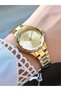 Women's Gold Metal Cord Gold Dial Wristwatch with Warranty