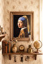 Girl with Pearl Earring - Vintage Patterned Frame - Thick Model