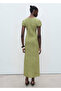 Floral Patterned Pleated Dress - 4