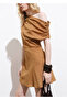 Draped asymmetrical long dress - 8