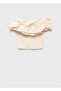 Ruffled Strapless Blouse - 3