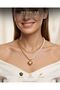 Women's Steel Necklace with Pearl Design and Heart Motif 316L - 6