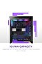 NZXT H7 Flow RGB (2024) - هيكل كمبيوتر متوسط الحجم ATX - مراوح RGB - دعم تبريد وحدة معالجة الرسومات - 6