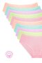 1506 Heart Patterned 100% Cotton 10-Piece Women's Bato Panties Pack - 5