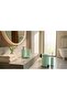 Most Preferred Model, 5-Piece Retro Metal Bathroom Set, 5 Lt Large Trash Can, Toilet Brush, Liquid Soap Dispenser, Toothbrush Holder, Solid Soap Dispenser Set - 3