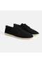 Moriya Black Men's Leather Lace-Up Casual Shoes