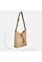 Women's Beige Tassel Detailed Shoulder Bag - 7