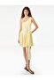Viscose Fabric Sleeveless Flounce Mini A-Line Dress with Shawl Detail - 2