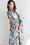Rabella Patterned Dress - Indigo - 3