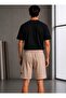 Men's Cotton Pocketed Regular Fit Shorts with Drawstring Waist - 3