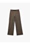 X Melis Ağazat - Wide Leg Plaid Fabric Pants - 3