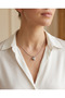 Silver Women's Necklace on a Hard Chain with Heart Detail - a Quality Steel - Does Not Tarnish - 2