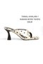 Ten Puanti̇ye Classic Heel 7cm Cross Slippers Shoes New Season - 3