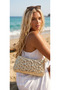 Women's New Fashion Shoulder Bag with Star Embroidery Chain Strap
