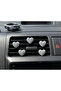 Shiny Glitter Heart Car Air Conditioning Grill Ornament Figures Car Interior Glove Box Accessory Set of 5