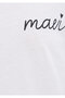 Logo Printed White T-Shirt Semi Slim Fit / Semi Narrow Cut 1612962-620 - 7