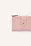 Women's Faux Leather Light Pink Wallet I1261Axns - 3